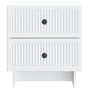 Nachtkastje 2 st Wit 43 x 34,5 x 47,5 cm Bewerkt hout