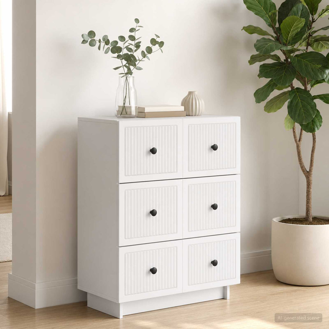 Ladenkast Wit 66 x 34,5 x 90 cm Bewerkt hout