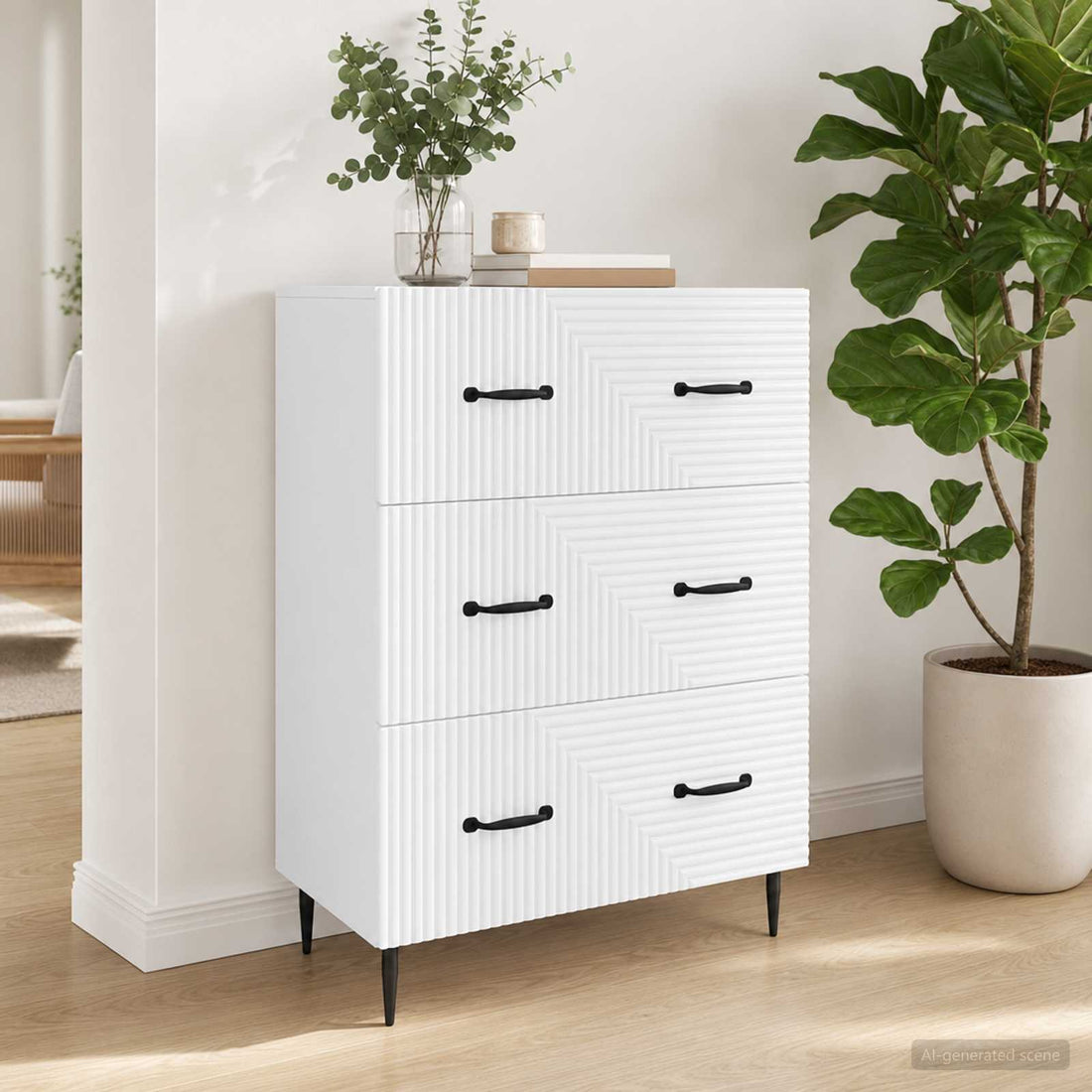 Ladenkast Wit 66 x 34,5 x 89,5 cm Bewerkt hout
