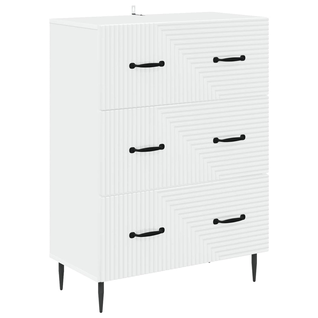 Ladenkast Wit 66 x 34,5 x 89,5 cm Bewerkt hout