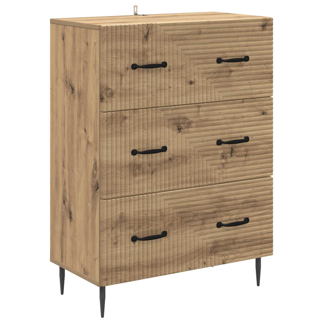Ladenkast 66 x 34,5 x 89,5 cm Bewerkt hout Artisanaal eiken