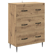 Ladenkast 66 x 34,5 x 89,5 cm Bewerkt hout Artisanaal eiken