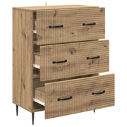 Ladenkast 66 x 34,5 x 89,5 cm Bewerkt hout Artisanaal eiken