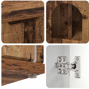 Kattenhuis oud hout-look 85 x 55 x 50,5 cm Bewerkt hout