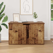 Kattenhuis oud hout-look 85 x 55 x 50,5 cm Bewerkt hout