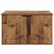 Kattenhuis oud hout-look 85 x 55 x 50,5 cm Bewerkt hout