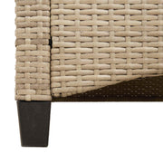 Tuinbank Beige en Crème 105 x 60 x 112 cm Staal en Polyester