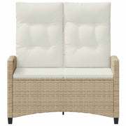 Tuinbank Beige en Crème 105 x 60 x 112 cm Staal en Polyester