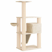 Kattenboom met sisal krabpalen Crèmekleurig 173 cm