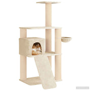 Kattenboom met sisal krabpalen Crèmekleurig 173 cm