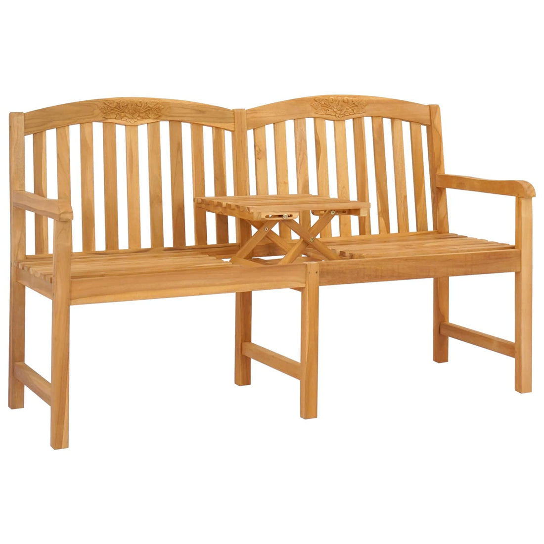 Handgemaakte Rozenbank 150,5 x 60 x 95 cm Massief Teakhout