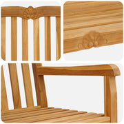 Handgemaakte Rozenbank 180,5 x 60 x 96 cm Massief Teakhout