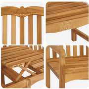 Handgemaakte Rozenbank 155 x 60 x 94 cm Massief Teakhout