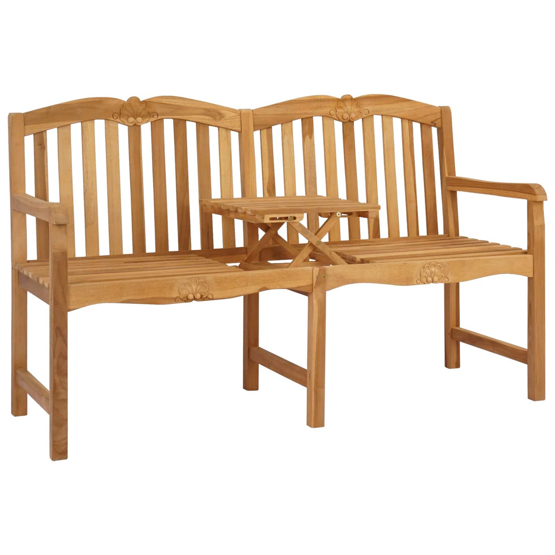 Handgemaakte Rozenbank 155 x 60 x 94 cm Massief Teakhout