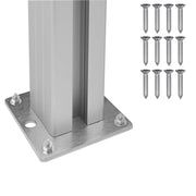 Afvalbak Schutting Grijs 85 x 85 x 115 cm Aluminium en WPC
