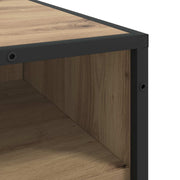 Ladekast 3-Lade Artisanaal eiken 70 x 41 x 70 cm Bewerkt hout