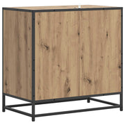 Ladekast 3-Lade Artisanaal eiken 70 x 41 x 70 cm Bewerkt hout