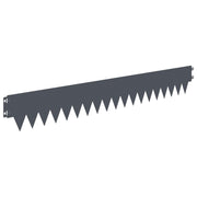 Gazonrand 50 st 103 x 15 cm Staal Antraciet