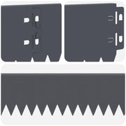 Gazonrand 50 st 103 x 10 cm Staal Antraciet