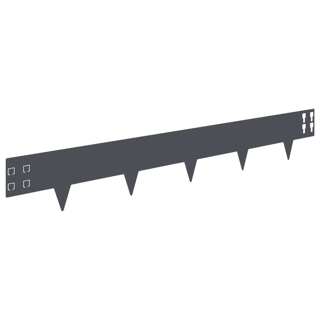 Gazonrand 50 st 100 x 15 cm Staal Antracietkleurig
