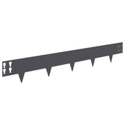 Gazonrand 50 st 100 x 15 cm Staal Antracietkleurig