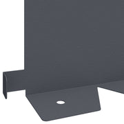 Gazonrand 30 st 102 x 15 x 4 cm Staal Antracietkleurig