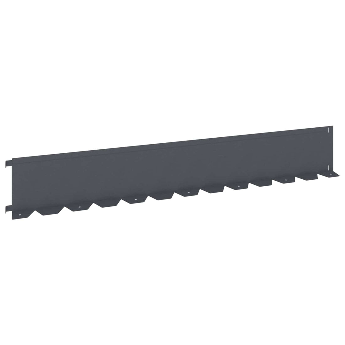 Gazonrand 30 st 102 x 15 x 4 cm Staal Antracietkleurig