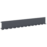 Gazonrand 30 st 102 x 15 x 4 cm Staal Antracietkleurig