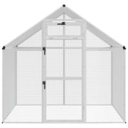 Vogelkooi Zilverkleurig 181,5 x 112 x 173,5 cm