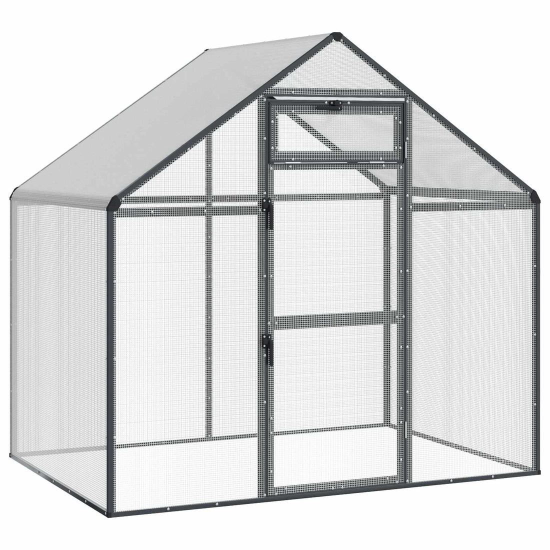 Vogelkooi Antracietkleurig 181,5 x 112 x 173,5 cm